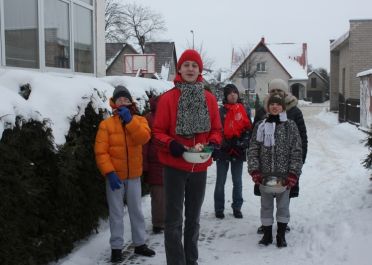 Ugdomoji veikla Globokime paukštelius žiemą