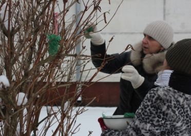 Ugdomoji veikla Globokime paukštelius žiemą