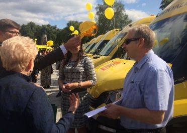 Geltonasis autobusiukas atriedėjo į Pušelę